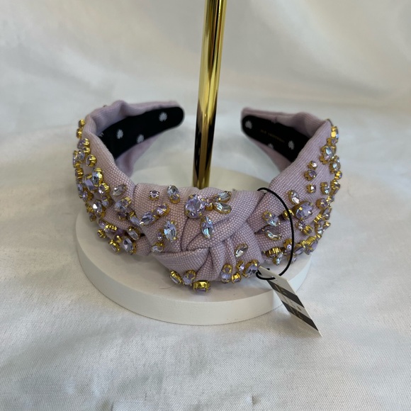 Lele Sadoughi Embellished Purple Headband NWT - Picture 9 of 9